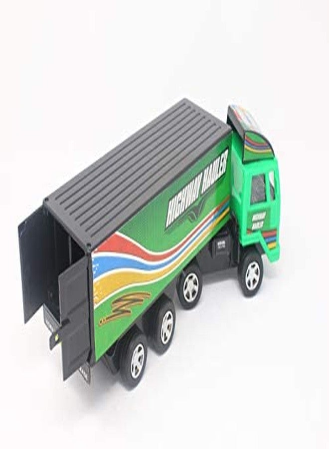 Shinsei Cargo Carrier Truck Maintenance Free Pullback Spring Action Race Toy Gift for Boys 3+ Years. Strong ABS Plastic, NO Sharp Edges, BIS Certified. Pack of 1, Color Green - Image 5